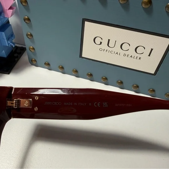 Brand new!! Jimmy Choo 3032B burgundy frames - Picture 6 of 7